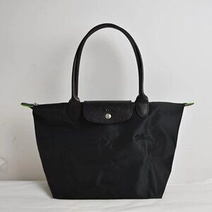 New Longchamp women's classic black stain-resistant tote bag